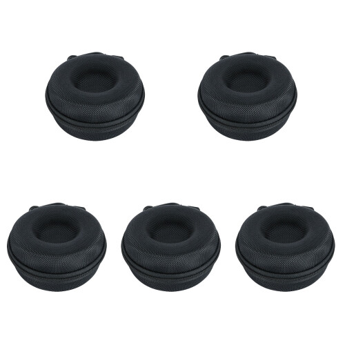 5Pcs Black Single Watch Carrier Shockproof Portable Storage Box