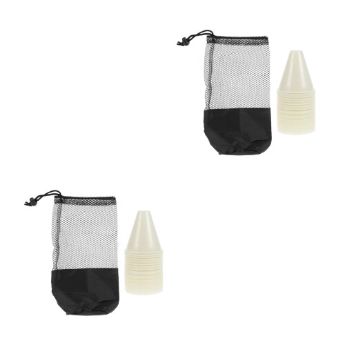 2Sets Windfeste Pe Roller-Skating Marker Cone Für Schnelles Training