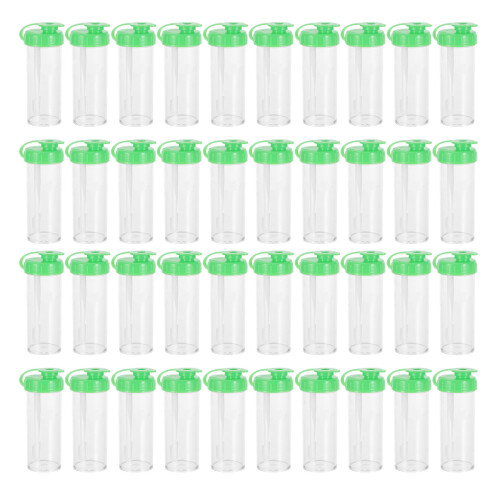100St Plastic Stoelmonsterbeker Groen 15Ml Met En