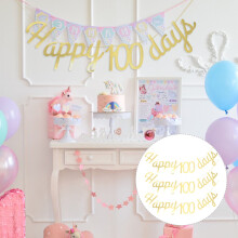 Bannière de fond dorée pour baby shower (3 pièces)