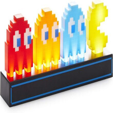 Lampe de bureau Pac-Man fantôme, avec son, 3 modes d'éclairage, fonctionne sur USB ou piles