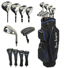 Ben Sayers M8 Full Set Mens Golf Clubs Right Hand Grey/Black Cart Bag