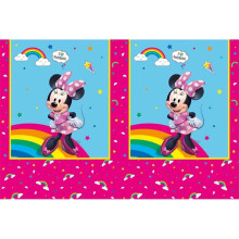 Minnie Mouse Rainbow Plastic Tablecover (180x120 cm)