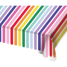 Stripetastic Paper Tablecover 180 130 cm