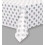 Silver Polka Dots Plastic Party Table Cover (137x274 cm) 1