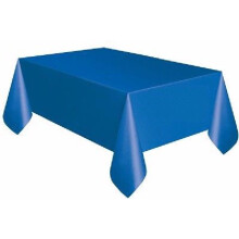 Royal Blue Plastic Table Cover (137x274 cm)