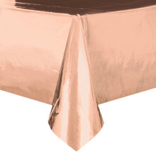 Rose Gold Foil Party Table Cover (137x274 cm)