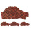 4Pcs Artificial Cooked Steak Models Plastic Multi Color Decor 1