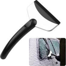 Car window ice scraper with non-slip handle - Portable ice scraper for removing ice and snow