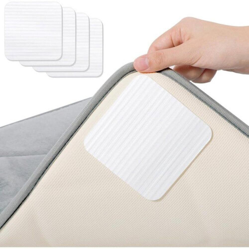 Non-slip mat - 10 x 10 cm - Washable - Foldable - 4 pieces
