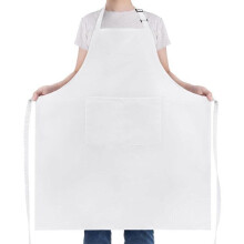 Suuri esiliina - 97 x 88 cm - Unisex - Vedenpitävä - Kaksi taskua - Säädettävä kaulanauha - Esiliina ruoanlaittoon ja