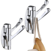 Vridbar krok - Krokar - Hopfällbar handdukskrok i massiv metall med flera trippelvridbara armar - Vridbar arm