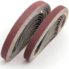 Slibebånd 13x457 mm. 5 typer blandede kornstørrelser (6x40/80/120/180/320). Slibebåndsæt til Black & Decker Powerfe