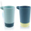 2 bathroom toothbrush cups, dark blue and light blue 1
