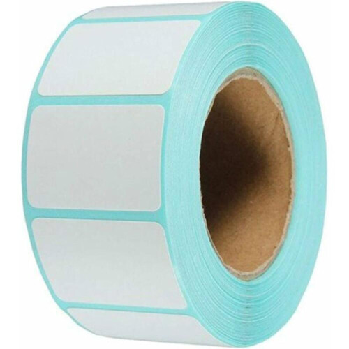 Σετ 800 λευκών αυτοκόλλητων ετικετών 60 mm x 30 mm για δοχεία