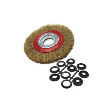 Ronde stalen borstel voor het reinigen van slijpmachines, diameter 125 mm, 150 mm, 200 mm, 150 mm, YYV