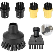 Compatibil cu pachetul de 6 perii rotunde Kärcher - Perie rotundă - Accesorii SC1 SC2 SC3 SC4 SC5 SC7