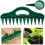 2-piece sowing tool set: seed drill, seed spreader, perforating and loosening rake + sowing tool 1