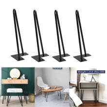 Sada 4 kusů nábytkových nohou o výšce 40 cm pro konferenční stolek, zásuvku, židli a noční stolek, se šrouby + chrániče nohou