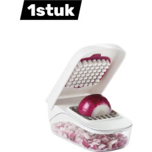 1 styck - Multifunktionell grönsaksskärare - För lök, paprika och frukt - Inkluderar 3 utbytbara blad - Använd ...