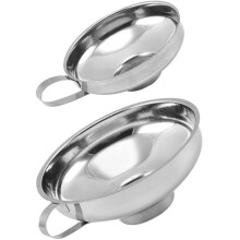 Funnels - Set of 2 - Stainless steel jam funnel - 5.3 cm/3.7 cm - Suitable for jam, food, etc.