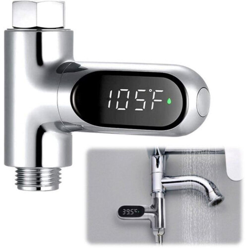 Termometer - Inomhustermometer - Kökstermometer - Duschtermometer med direktavläsning - Digital LED -