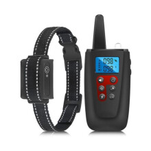 2-i-1 hundträningshalsband, 1000 m räckvidd, anti-skall med fjärrkontroll, IP67 vattentät, YYV