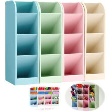 Pennenopbergdoos (set van 4), bureaupennenhouder, potloodopbergdoos, pennenhouder voor op het bureau