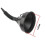 Multifunctional filter funnel - Flexible spout + removable filter - Diameter 165 mm - Black - Plastic 1