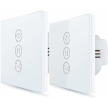 2x Interruptor Inteligente para Persianas e Cortinas, Abertura Ajustável, Interruptor Wi-Fi para Cortinas e Persianas, Compatível com Alexa