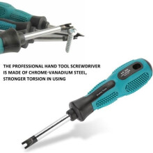 Skruetrækker - U - Krom-vanadium stål - Ergonomisk - 4 dele - Industriel