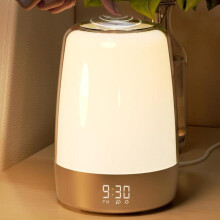 Budzik z podświetleniem - Budzik z podświetleniem - Cyfrowy budzik ze światłem - 6 dźwięków natury - Lampka nocna - Lampka nocna - Lampa