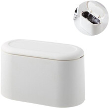 Kontorspapperskorg - PP - Kontorspapperskorg - Papperskorg - 1 styck - 22 x 11 x 13 cm - Vit