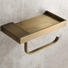 Toalettpappershållare - Antik Stil - Mässing - Förvaringsutrymme - Elegant Design