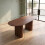 Rowan Oval Extending Dining Table Walnut Finish 11