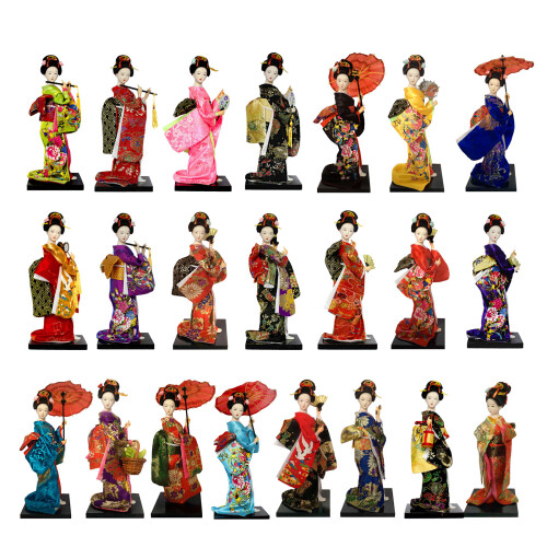 Artistic Japanese Geisha Statue Fabric & ABS Component-015 1