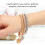 3 pièces Bracelets Popcorn - 6,5 cm - or/argent/rose 4
