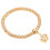 3 pièces Bracelets Popcorn - 6,5 cm - or/argent/rose 8