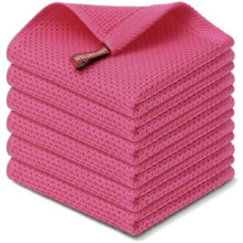 Torchons gaufrés 100 % coton, 30 x 30 cm (lot de 12)