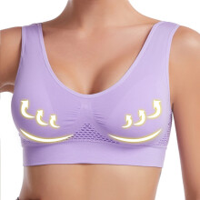 Sutiã esportivo feminino respirável – Nylon e elastano, tamanho