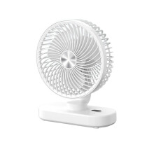 USB asztali ventilátor digitális kijelzővel, falra szerelhető, 8 hüvelykes