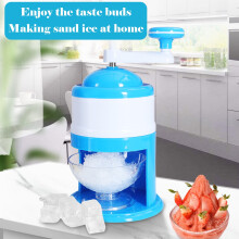 Handkurbel-Eiscrusher für Schneekegel – Blau