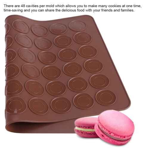 Moule à macarons en silicone à 48 cavités