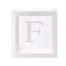 Boîte cadeau transparente en forme de lettre – Cube de 30 cm, carton