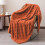 Oranje polyester plaid 70x100cm 1