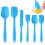 Spatule din silicon alimentar, rezistente la căldură, pachet de 6, albastre 1