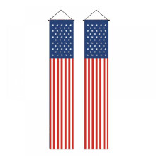 Patriotisches Hängebanner-Set, 30 x 180 cm, 2 Stück