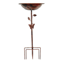 Mangeoire à oiseaux sur pied Uxgjfwu – Fer antirouille, bassin de 30 cm