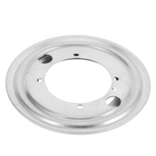 Base giratoria Lazy Susan de 13,8 cm, hierro plateado
