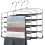 Ensemble de 3 cintres à pantalons à bras pivotants à 5 niveaux 1